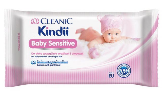 Cleanic Kindii Baby Sensitive_chusteczki nawilżane_zdjęcie