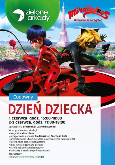 Cudowny Dzień Dziecka z Biedronką i Czarnym Kotem w Zielonych Arkadach