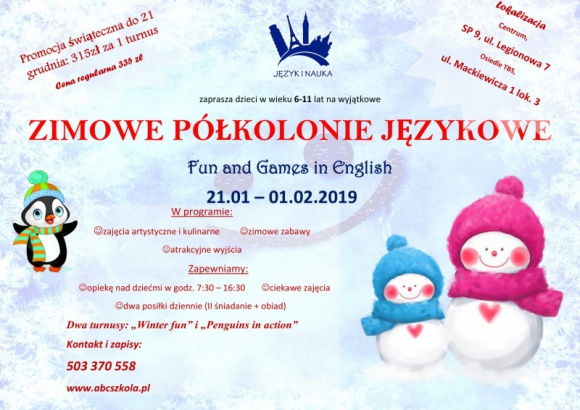 Święta za pasem, a w Szkole Języków Obcych ABC event za eventem Dziecko, LIFESTYLE - Uczniowie i słuchacze SJO ABC w grudniu na nudę narzekać nie powinni.