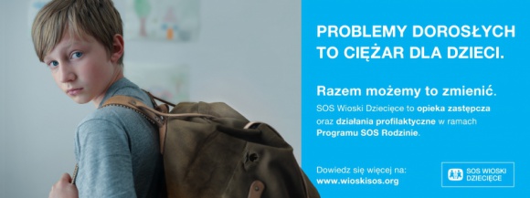 „Problemy dorosłych to ciężar dla dzieci” - nowa kampania SOS Wiosek Dziecięcych Dziecko, LIFESTYLE - Nowa kampania Stowarzyszenia SOS Wioski Dziecięce i onet.pl ma skłonić do refleksji o tym, jak nie obciążać dzieci własnymi problemami i pozwolić im pozostać dziećmi