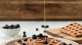 Gofry orkiszowo – dyniowe z gruszką. Naturalnie dobre dla dużych i małych łasuch