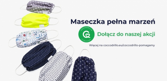 Oswoić wirusa na K – Coccodrillo spełnia dziecięce marzenia Dziecko, LIFESTYLE - Limitowana seria kolorowych maseczek poszerzyła asortyment odzieżowej marki Coccodrillo. Maseczki mają niezwykłą moc – pomagają spełniać dziecięce marzenia! Całkowity dochód z ich sprzedaży zostanie przekazany Fundacji Mam Marzenie.