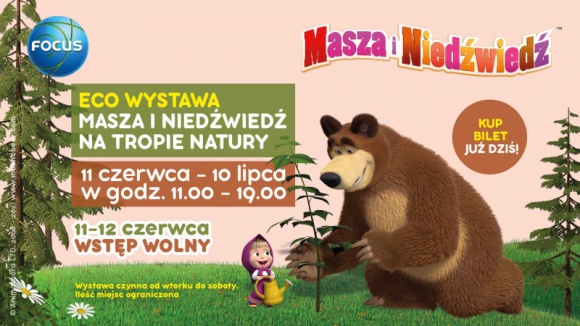 Masza i Niedźwiedź w CH Focus Dziecko, LIFESTYLE - Masza i Niedźwiedź w CH Focus