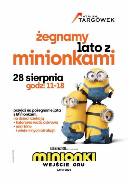 Pożegnanie lata z Minionkami w galerii Atrium Targówek Dziecko, LIFESTYLE - Pożegnanie lata z Minionkami w galerii Atrium Targówek